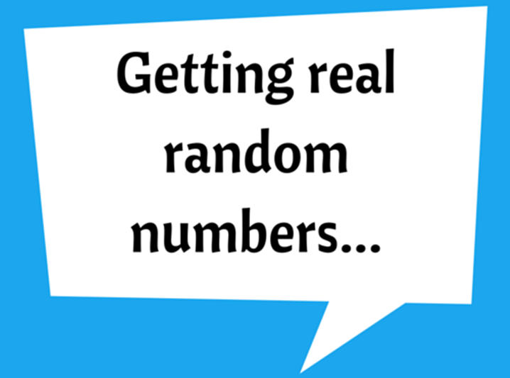 Getting real random numbers with RAND() function